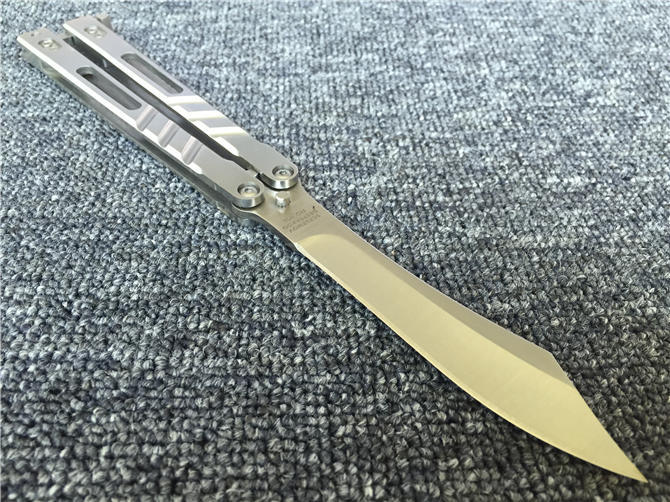 Limited Benchmade Butterfly AB Folding Blade Knife 3.74" 440c Single Edge Blade, All Steel Handles