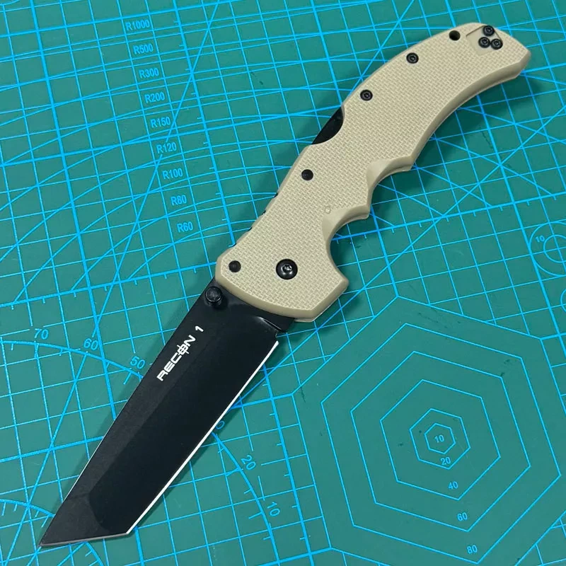 Cold Steel 27TMC Recon M1 Folding Knife 3.74" S35VN Tanto Point Blade, Nylon Fiber Handles