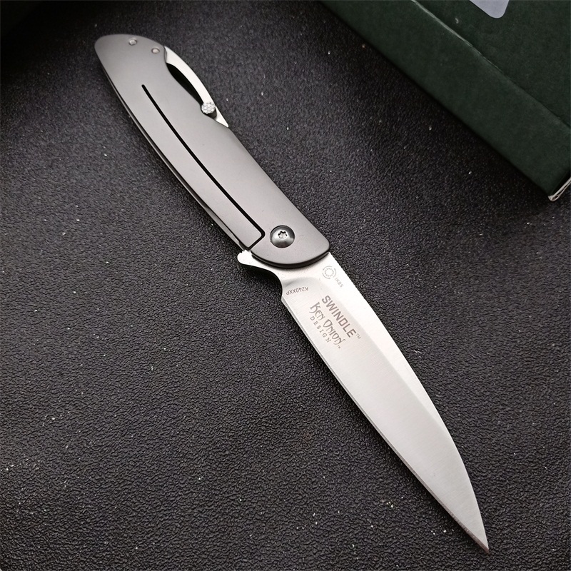 CRKT CRKT-K240XXP Gentleman's Folding Knife 3.23" 8Cr13mov Satin Plain Blade, Stainless steel Handles