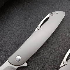 CRKT CRKT-K240XXP Gentleman's Folding Knife 3.23" 8Cr13mov Satin Plain Blade, Stainless steel Handles