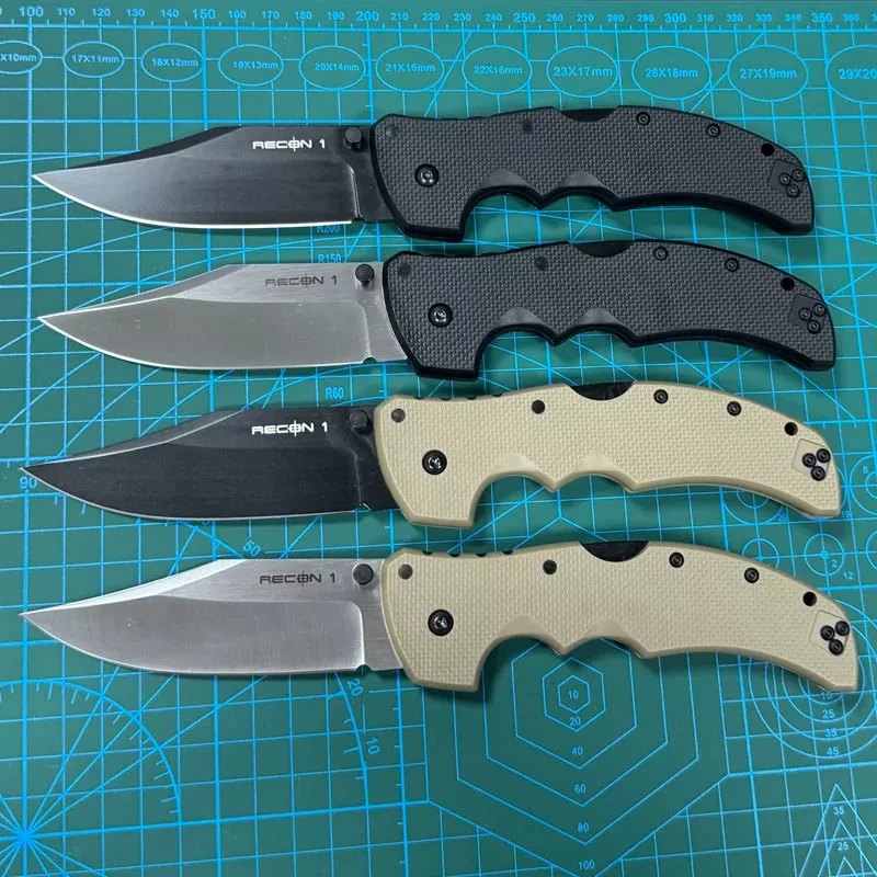 Cold Steel 27TMC Recon M1 Folding Knife 3.74" S35VN Clip Point Blade, Nylon Fiber Handles