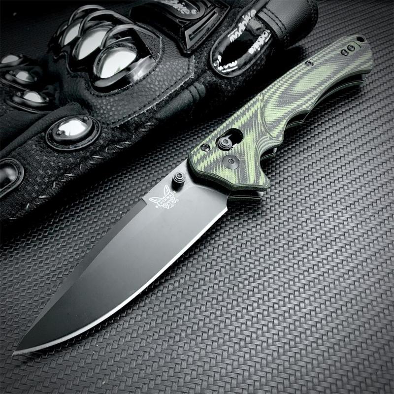 Benchmade 615 RUKUS Folding Blade Knife 3.54" S30V Drop Point, G10 Handles - 1401BK