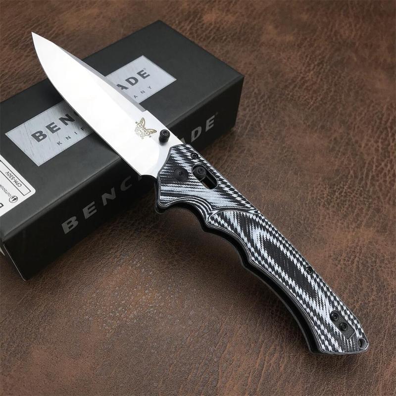 Benchmade 615 RUKUS Folding Blade Knife 3.54" S30V Drop Point, G10 Handles - 1401BK