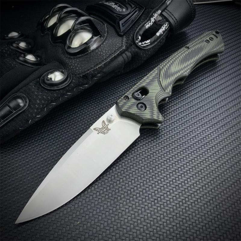 Benchmade 615 RUKUS Folding Blade Knife 3.54" S30V Drop Point, G10 Handles - 1401BK