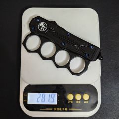 Microtech Boxing Knuckles OTF AUTO Knife 3.54" 440C Plain Blade, Zinc Aluminum Alloy Handles