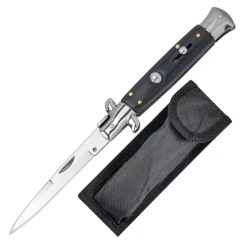 Italy AKC 9'' Godfather Stiletto Mafia OTF AUTO Knife 3.15" 440c Steel Blade, Acrylic Handles