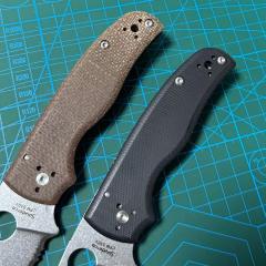 Spy Shaman Folding Knife 3.46" S30V Stonewashed Serrated Blade, Matte G10 Handles, Compression Lock - C229GP
