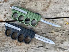 Microtech Boxing OTF AUTO Knife 3.74" D2 Plain Blade, Aluminum Alloy Handles