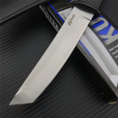 Cold Steel 17T Kobun Boot Knife Fixed 4.72" AUS-8A Tanto Plain Blade, Kray-Ex Handles
