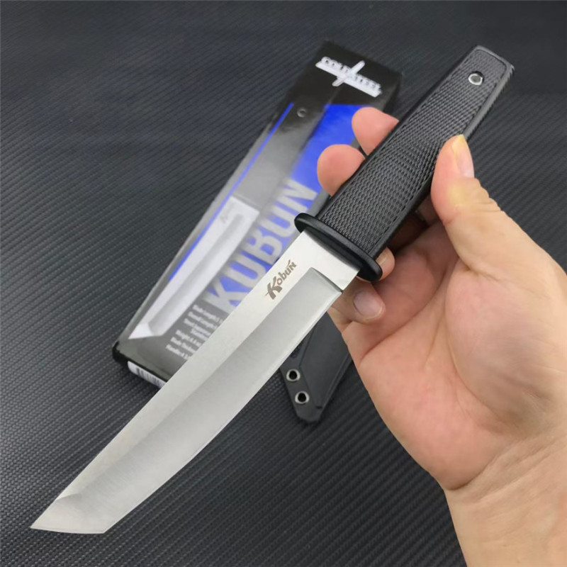 Cold Steel 17T Kobun Boot Knife Fixed 4.72" AUS-8A Tanto Plain Blade, Kray-Ex Handles