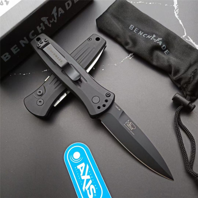 Benchmade 3551 Rapid Side AUTO OTF Knife 2.95" 154CM Double Edge Blade, Aluminum Alloy Handles