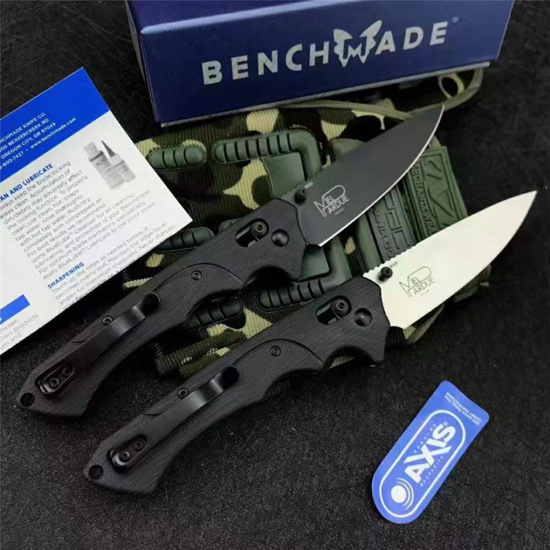 Benchmade 615 RUKUS Folding Blade Knife 3.54" S30V Drop Point, G10 Handles