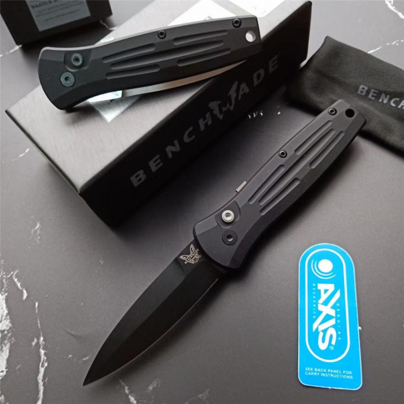 Benchmade 3551 Rapid Side AUTO OTF Knife 2.95" 154CM Double Edge Blade, Aluminum Alloy Handles