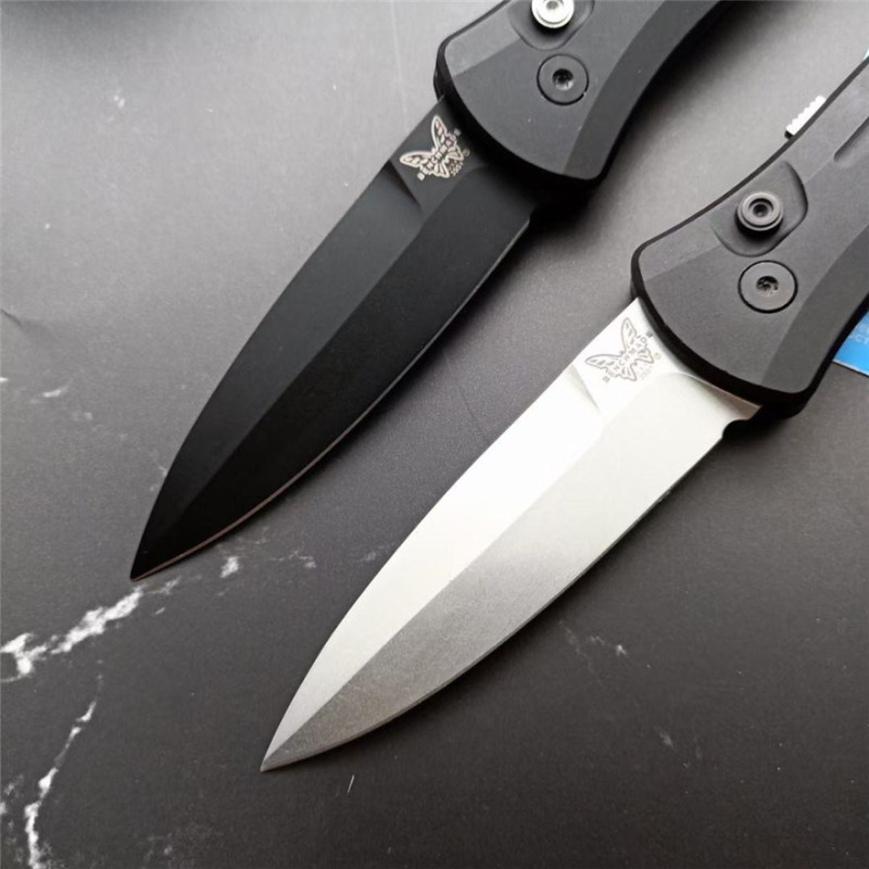 Benchmade 3551 Rapid Side AUTO OTF Knife 2.95" 154CM Double Edge Blade, Aluminum Alloy Handles