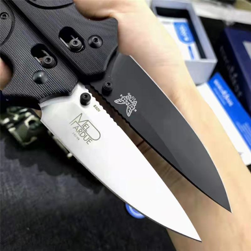 Benchmade 615 RUKUS Folding Blade Knife 3.54" S30V Drop Point, G10 Handles