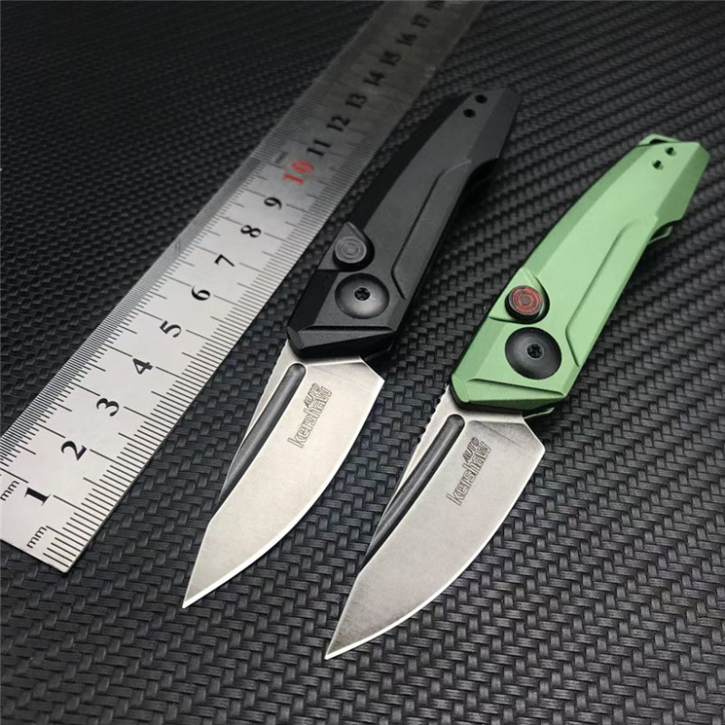 Kershaw 7250 Launch 9 AUTO Folding Knife 1.8" Working Finish CPM-154 Drop Point Blade, Black Anodized Aluminum Handles