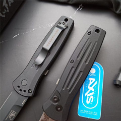 Benchmade 3551 Rapid Side AUTO OTF Knife 2.95" 154CM Double Edge Blade, Aluminum Alloy Handles