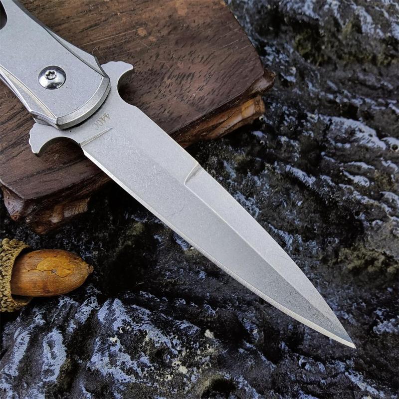 SOG Fielder Auto Folding Knife 3.54" 440C Satin Blade, 420 Steel Handles