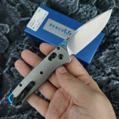 Benchmade 535 Bugout AXIS Folding Knife 3.07" S90V Satin Plain Blade, TC4 Handles