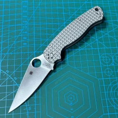 Spy Paramilitary 2 Folding Knife 3.15" CPM-S30V Satin Plain Blade, TC4 Handles - C81GP2