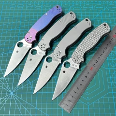 Spy Paramilitary 2 Folding Knife 3.15" CPM-S30V Satin Plain Blade, TC4 Handles - C81GP2