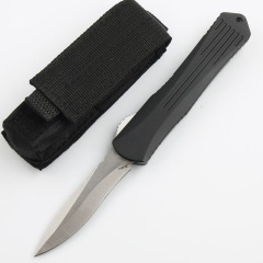 Heretic Knives Manticore OTF AUTO 3.15" D2 Stonewashed Blade, Aviation Aluminum Handles