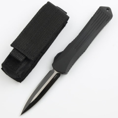 Heretic Knives Manticore OTF AUTO 3.15" D2 Black Blade, Aviation Aluminum Handles