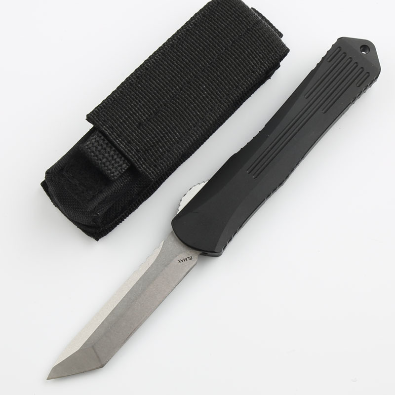 Heretic Knives Manticore OTF AUTO 3.15" D2 Stonewashed Blade, Aviation Aluminum Handles