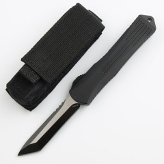 Heretic Knives Manticore OTF AUTO 3.15" D2 Black Blade, Aviation Aluminum Handles