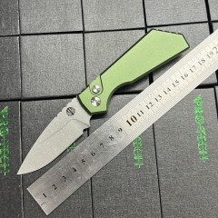 Pro-Tech Strider PT+ AUTO Folding Knife 3.03" CPM-CruWear DLC Drop Point Blade, Aluminum Handles