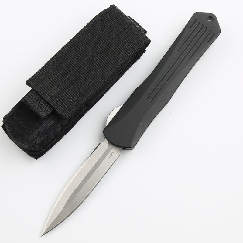 Heretic Knives Manticore OTF AUTO 3.15" D2 Stonewashed Blade, Aviation Aluminum Handles