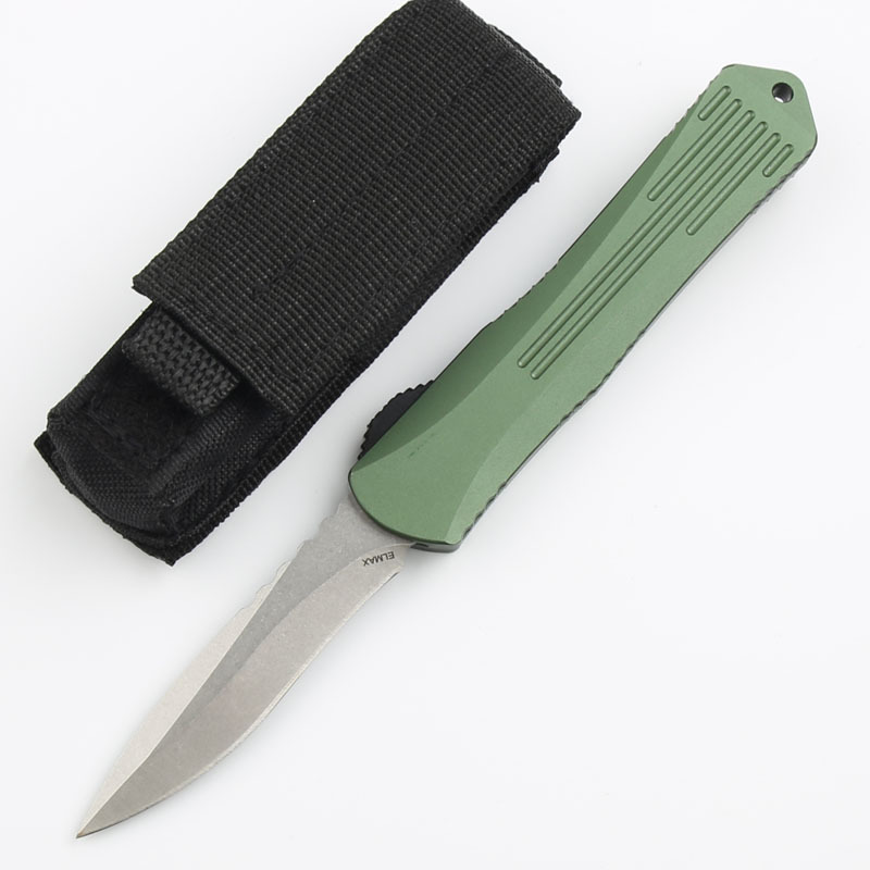 Heretic Knives Manticore OTF AUTO 3.15" D2 Stonewashed Blade, Aviation Aluminum Handles