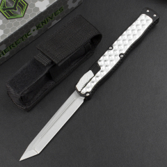 Heretic Knives Cleric II OTF AUTO 3.94" D2 Tanto Blade, Aluminum Handles