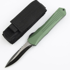 Heretic Knives Manticore OTF AUTO 3.15" D2 Black Blade, Aviation Aluminum Handles