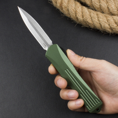 Heretic Knives Manticore OTF AUTO 3.15" D2 Stonewashed Blade, Aviation Aluminum Handles