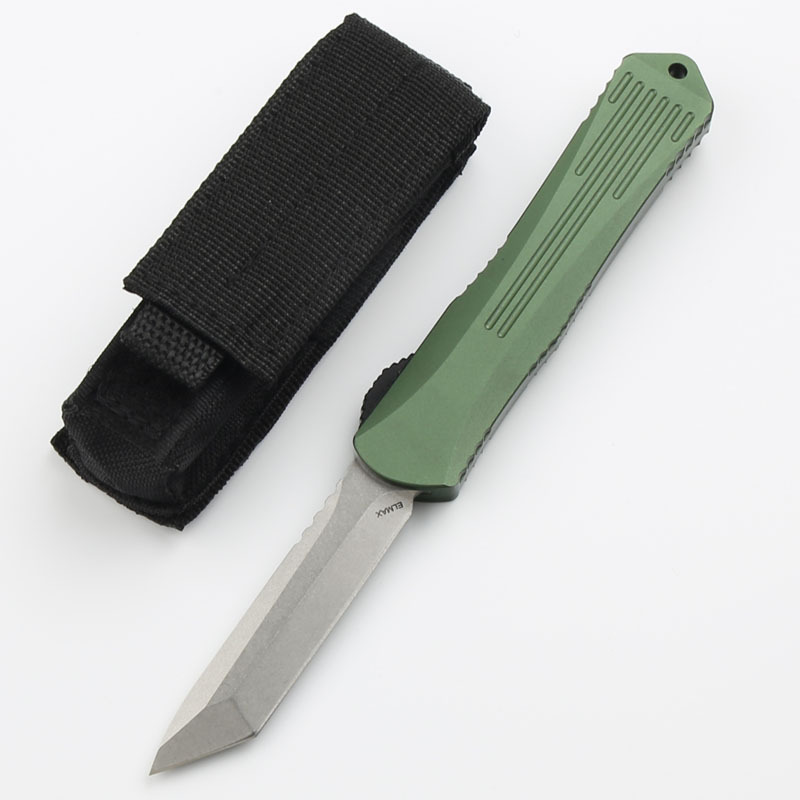 Heretic Knives Manticore OTF AUTO 3.15" D2 Stonewashed Blade, Aviation Aluminum Handles