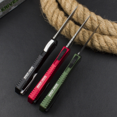 Heretic Knives Manticore OTF AUTO 3.15" D2 Stonewashed Blade, Aviation Aluminum Handles