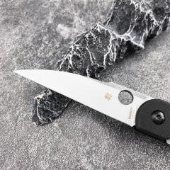 Spy C153 Folding Knife 3.15" D2 Satin Plain Blade, G10 Handles