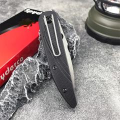 Spy C153 Folding Knife 3.15" D2 Satin Plain Blade, G10 Handles