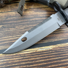 M9 Bayonet & Scabbard 7.09" 7CR17 Blade, Black Handle