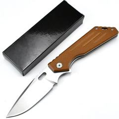 M.Strider Custom SMF Folding Knife 3.35" CPM-D2 Blade, G10 Handles