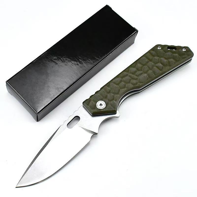 M.Strider Custom SMF Folding Knife 3.35" CPM-D2 Blade, G10 Handles
