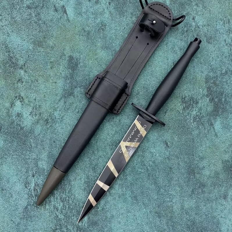 Extrema Ratio British Commandos Tactical Fixed Blade Knife 6.5" N690Co Blade, Forprene Handles