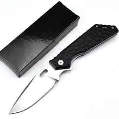 M.Strider Custom SMF Folding Knife 3.35" CPM-D2 Blade, G10 Handles