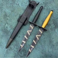 Extrema Ratio British Commandos Tactical Fixed Blade Knife 6.5" N690Co Blade, Forprene Handles