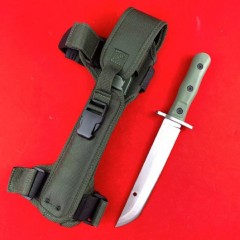 Extrema Ratio 0392 Tactical Knife 7.64" 1095 Blade, Forprene Handles
