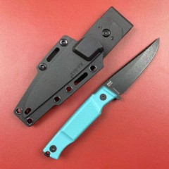 KA-BAR Petr Janda 5500 Fixed Blade Knife 3.86" D2 Black Clip Point Blade, GFN Handles