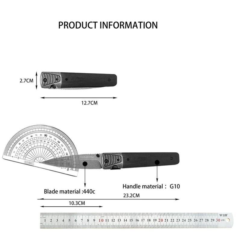 Cold Steel 60 Series Caledonian Folding Knife 4.06" 440C Blade, G10 Handles