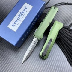 BM 4700FE AUTO OTF Knife 3.35" S30V Double Edge Blade, Aviation Aluminum Handles