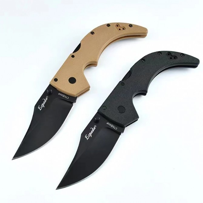 Cold Steel Spartan Folding Knife 3.46" CTS  Blade, Griv-Ex Handles